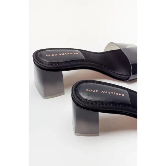 Good American Block Heel Slide Sandals Women's Size 8 - Picture 4 of 12